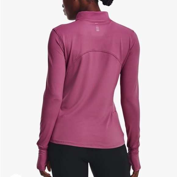 Under Armour Women's Qlifier Run 2 Half Zip Running Pink Jacket L - Picture 2 of 13